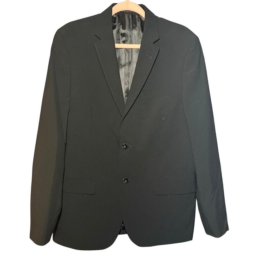 Ben Sherman Black Blazer Jacket R40 W33 Stretch Lined Mod Tailored